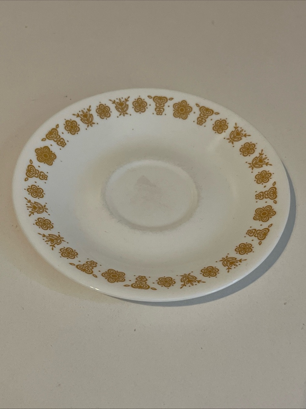 Vintage Corelle Butterfly Gold Tea Saucer Replacement Plate Saucer 6”